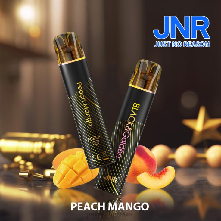 JNR vape nicotine content - jnr black & gloden piersici mango X058J279